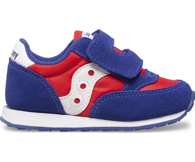 Saucony Baby Jazz Hook & Loop Kids' Sneakers Red / White / Blue | AU 728MQZA